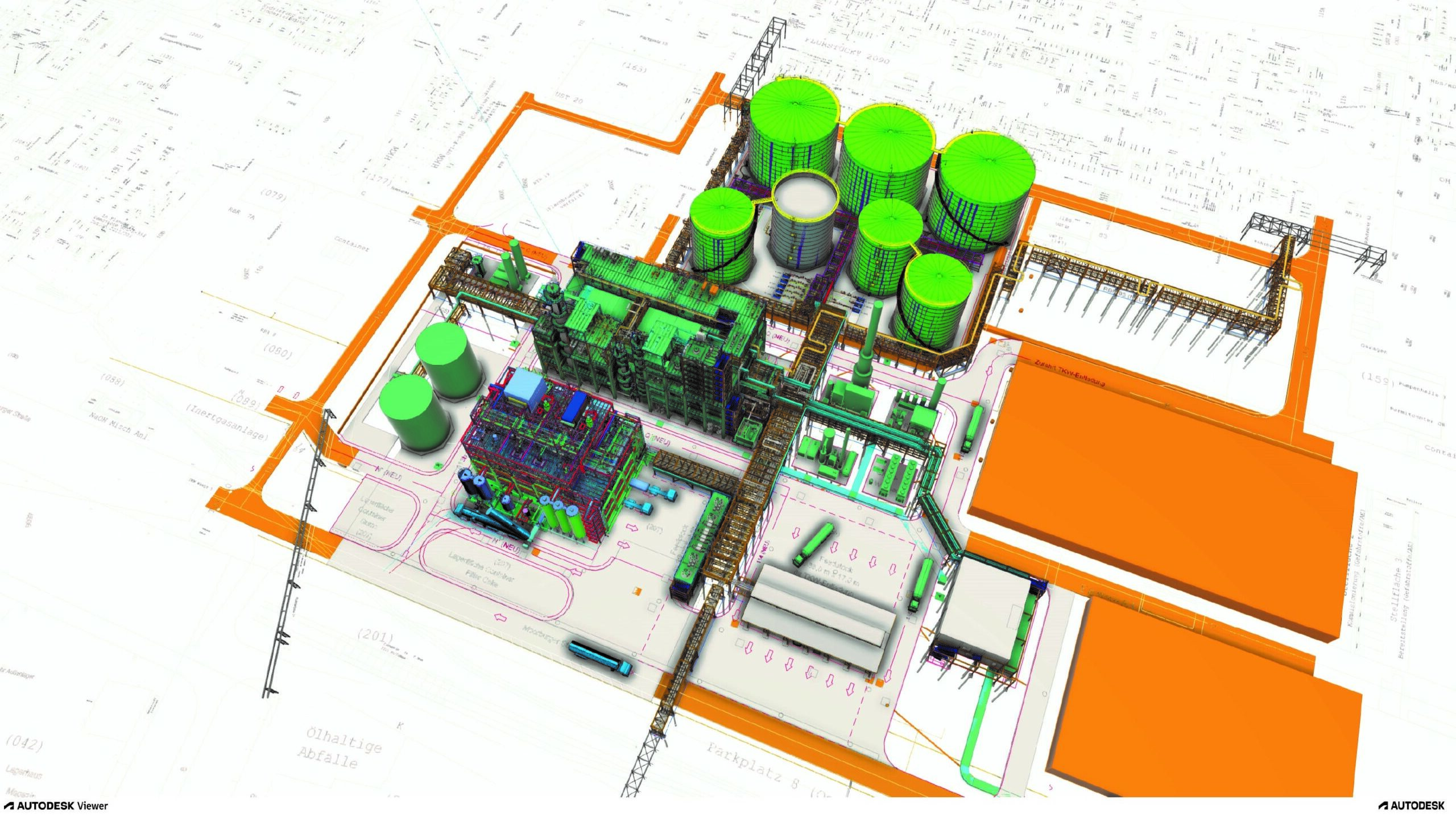 Schematic Depiction of the Biofuels Facility at the Holborn Refinery